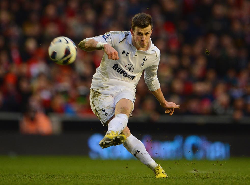 Gareth Bale of Tottenham in action