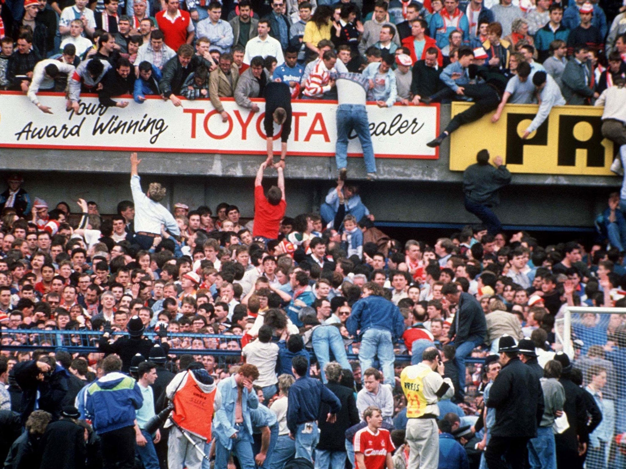 Officers from South Yorkshire Police accused Liverpool fans of stealing money from the bodies during the disaster in 1989