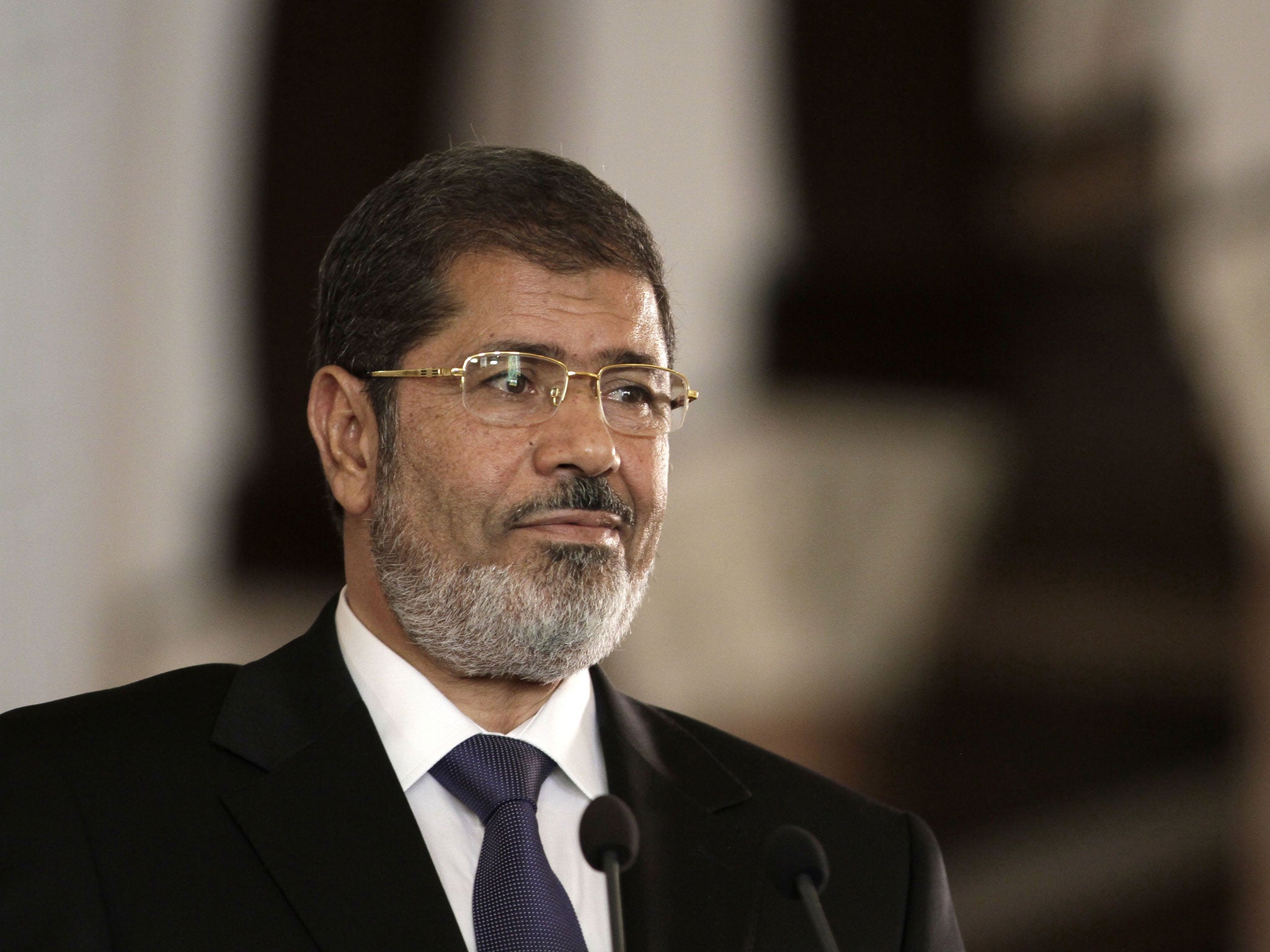 Desposed President Mohammed Morsi has been detained since July