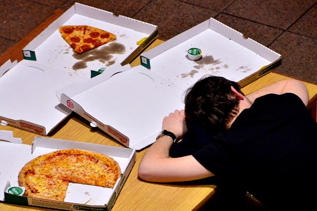 25 per cent of British students will indulge in a takeaway every week