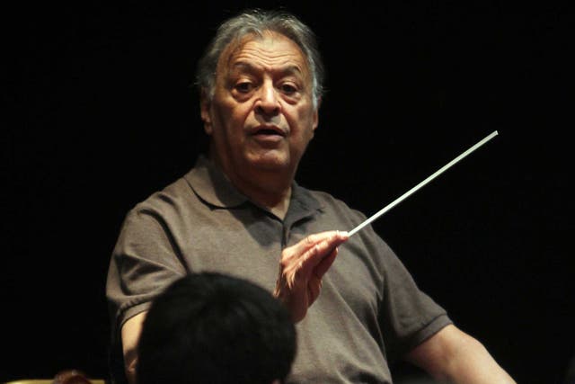 Indian conductor Zubin Mehta