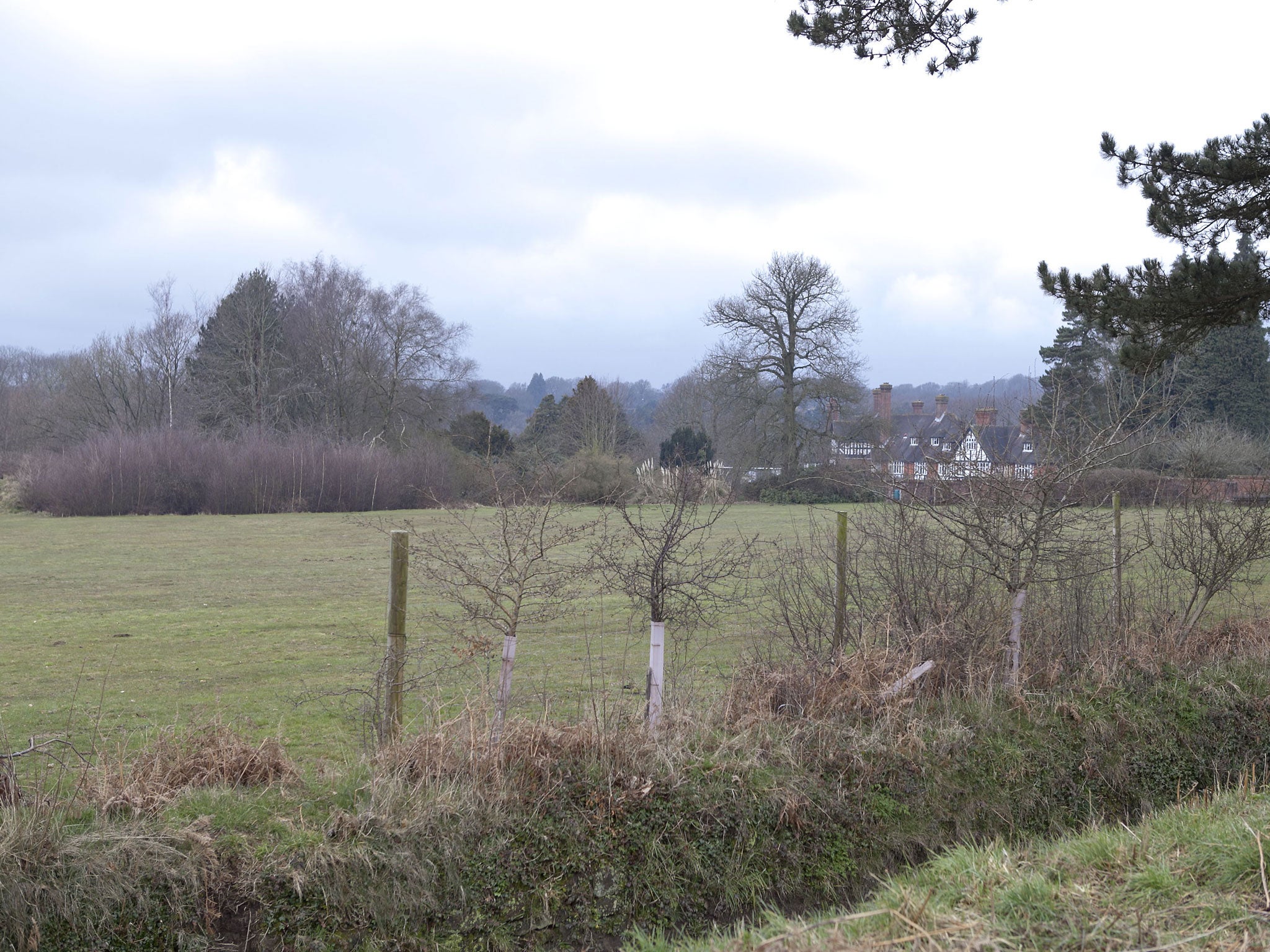 Overview of site of planned Durand Academy on former St Cuthmans School site near Midhurst, West Sussex