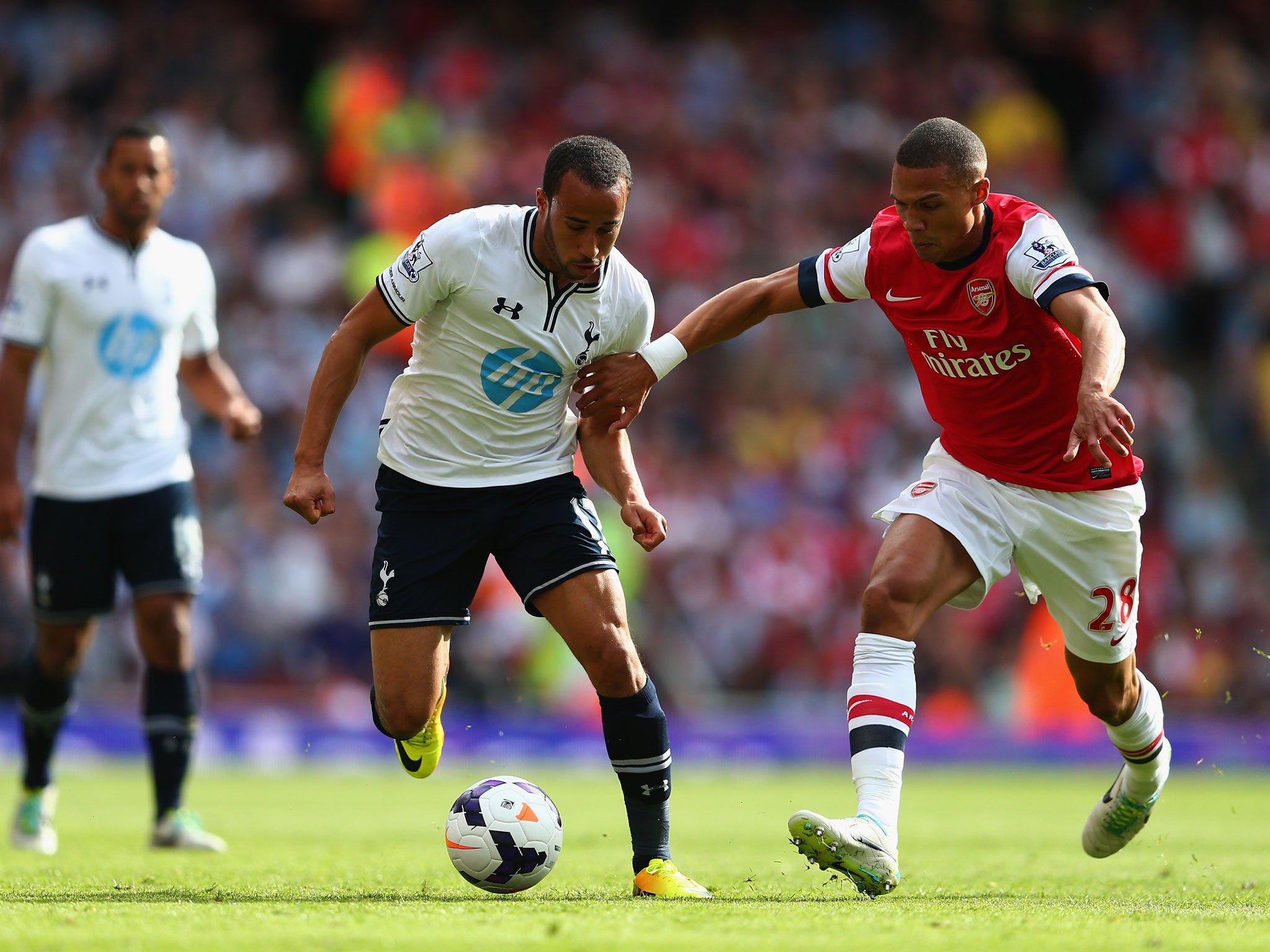 Andros Townsend (left) was Spurs' main attacking threat on Sunday