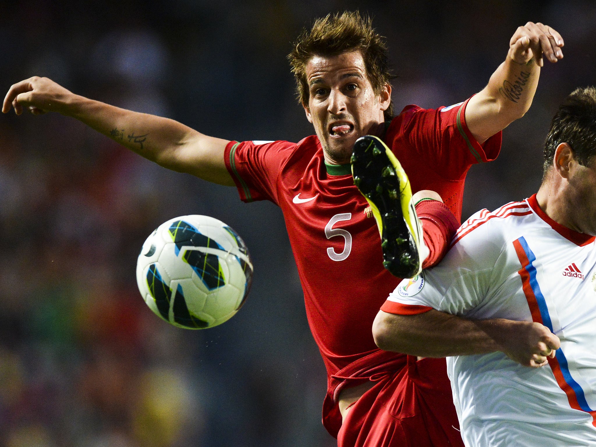 Fabio Coentrao of Portugal and Real Madrid