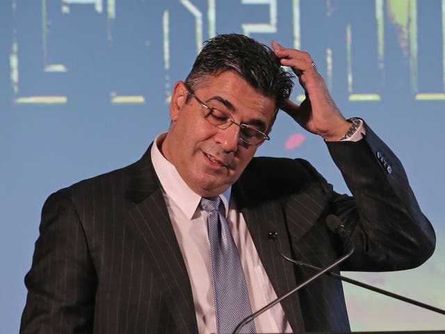 Andrew Demetriou laughed on air when told of the incident