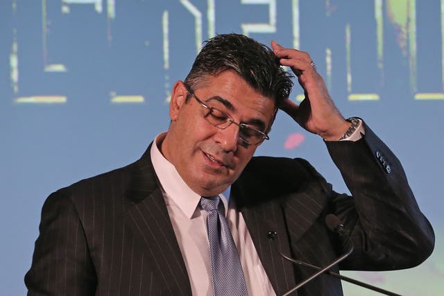 Andrew Demetriou laughed on air when told of the incident