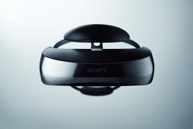 Sony's current virtual reality headsets include the HMZ-T3W (pictured). 