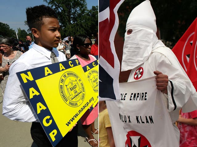 The NAACP and Ku Klux Klan have been in fundamental opposition for more than a century