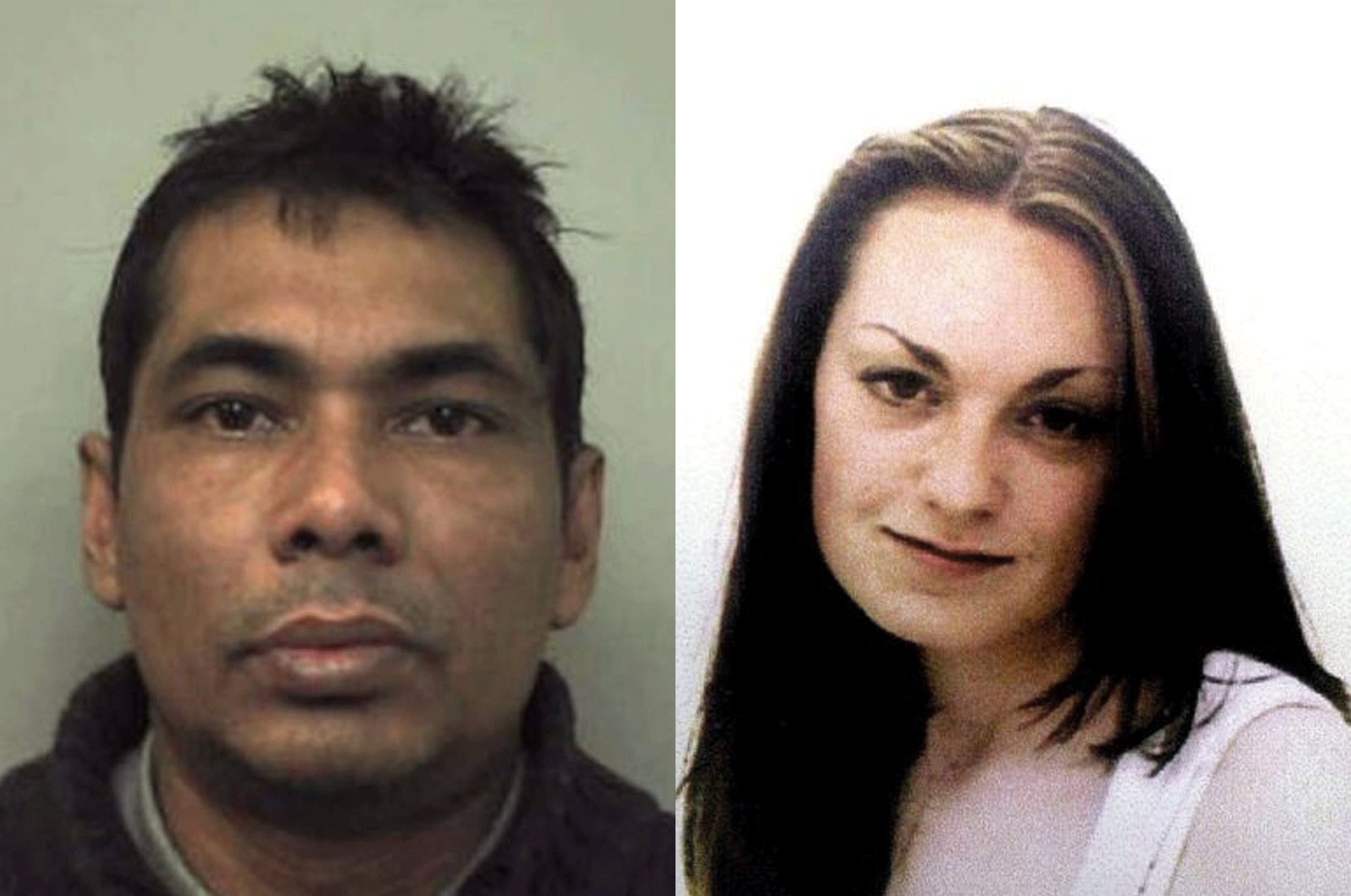 Shahidul Ahmed (left) was given a life sentence for Rachel Manning's murder