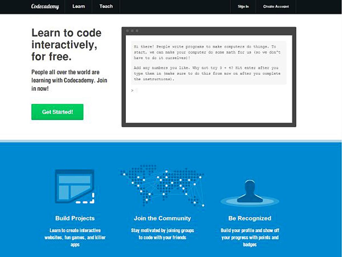 Start build. Код на академию. Learn to code. Codecademy картинки. Interactive code.