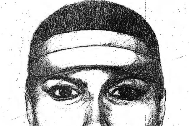 A police sketch of the suspect