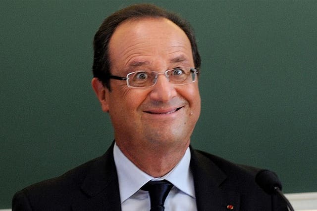 Say 'fromage!' - François Hollande's moment of madness