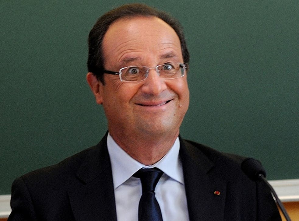 Say 'fromage!' - François Hollande's moment of madness