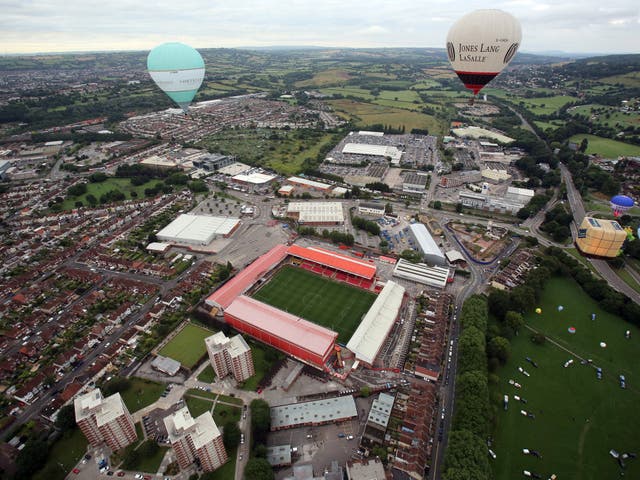 A view of Ashton Gate