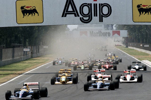 A view of the Mexico Grand Prix, when it was last held there in 1992