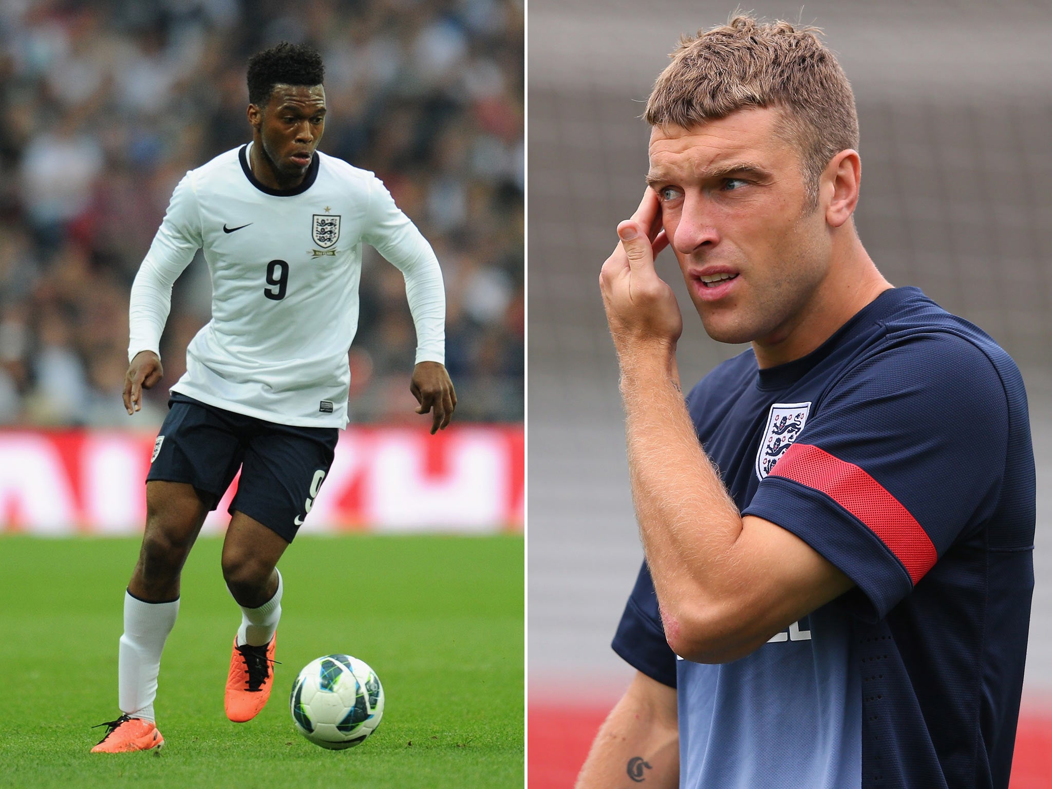 Daniel Sturridge and Rickie Lambert