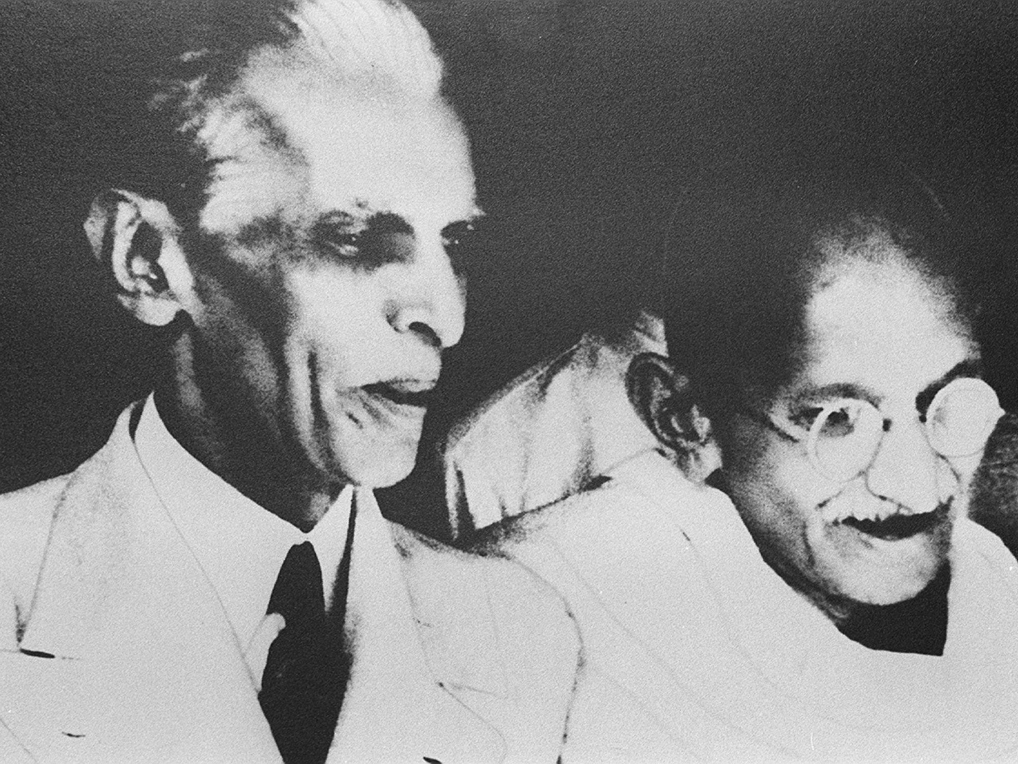 Jinnah with Mahatma Gandhi in Delhi in 1944