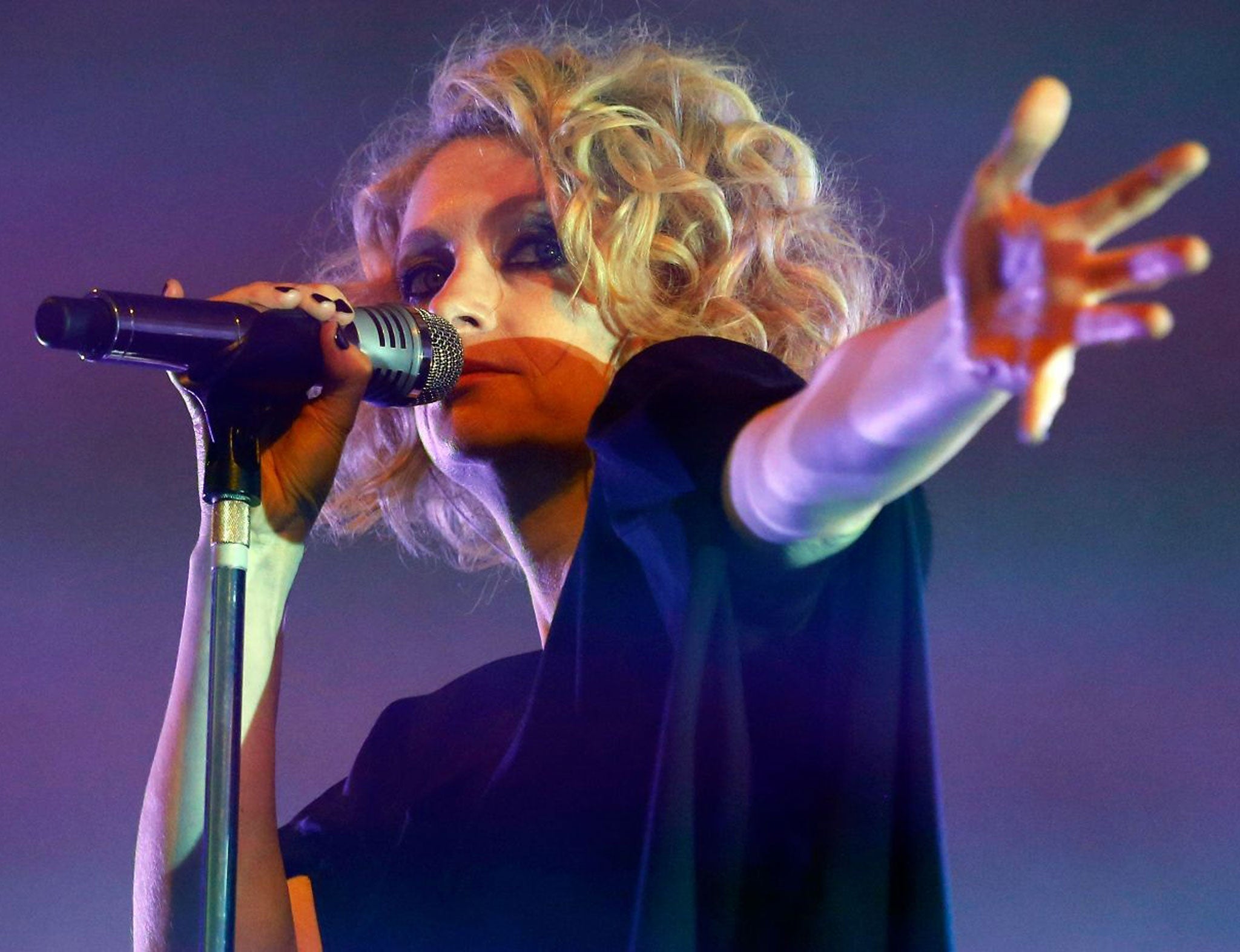 Alison Goldfrapp performs on stage