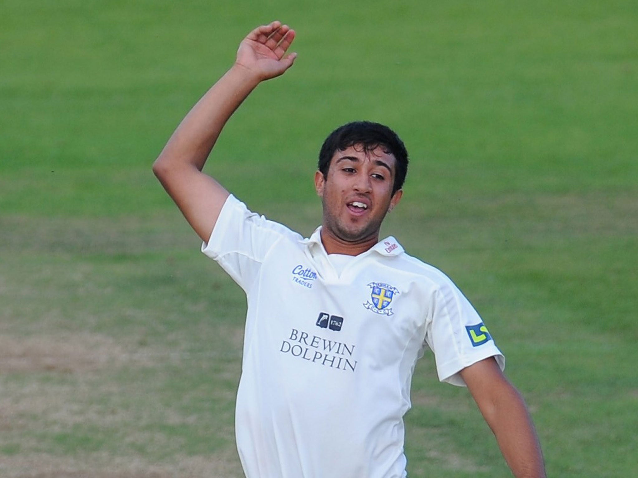 Usman Arshad: Seamer picked up two wickets in two balls to follow his 34 with the bat