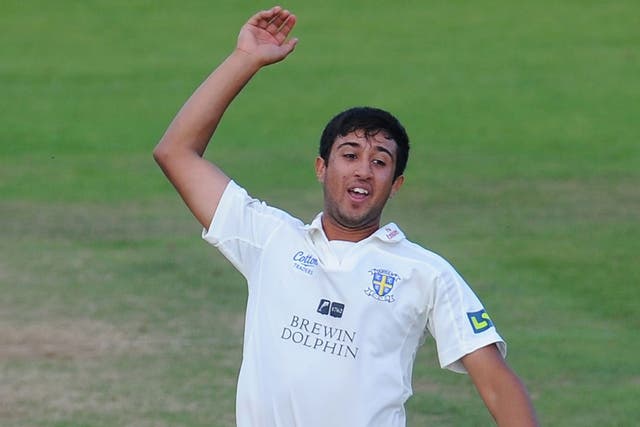 Usman Arshad: Seamer picked up two wickets in two balls to follow his 34 with the bat