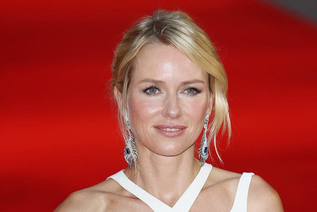 Naomi Watts attends the Diana premiere in Leicester Square, London