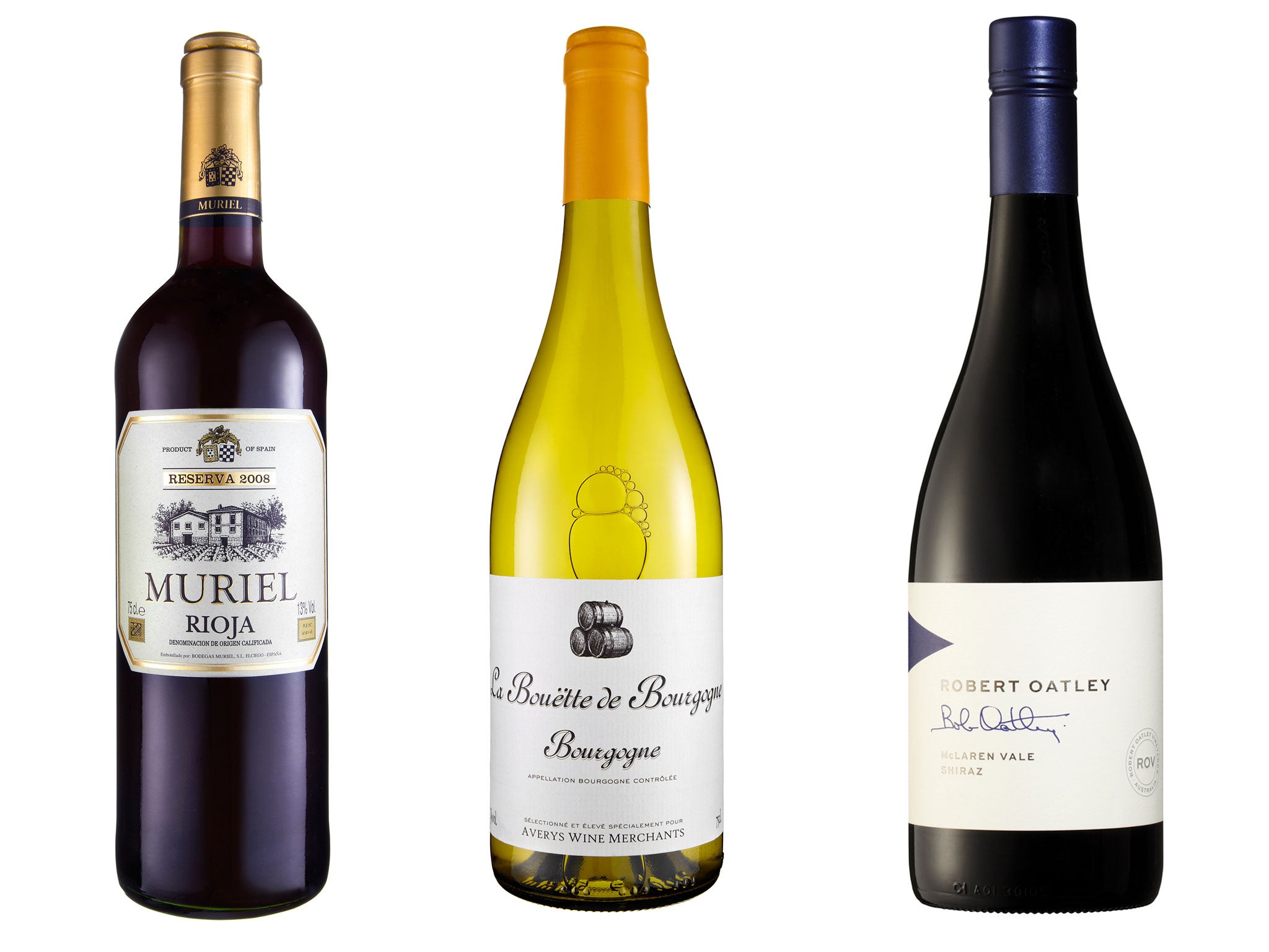 Muriel Reserva Rioja Alavesa; La Bouëtte de Bourgogne; 2011 Robert Oatley Shiraz, McLaren Vale