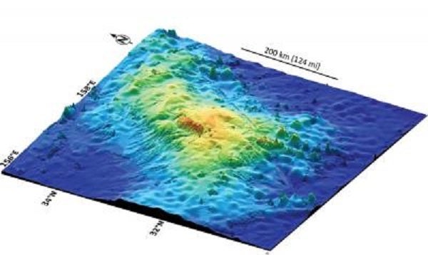 At a size equivalent to the state of New Mexico or British Isles, the underwater shield volcano known as Tamu Massif is the largest individual volcano ever documented on Earth, according to new research to be published in the journal Nature Geoscience.