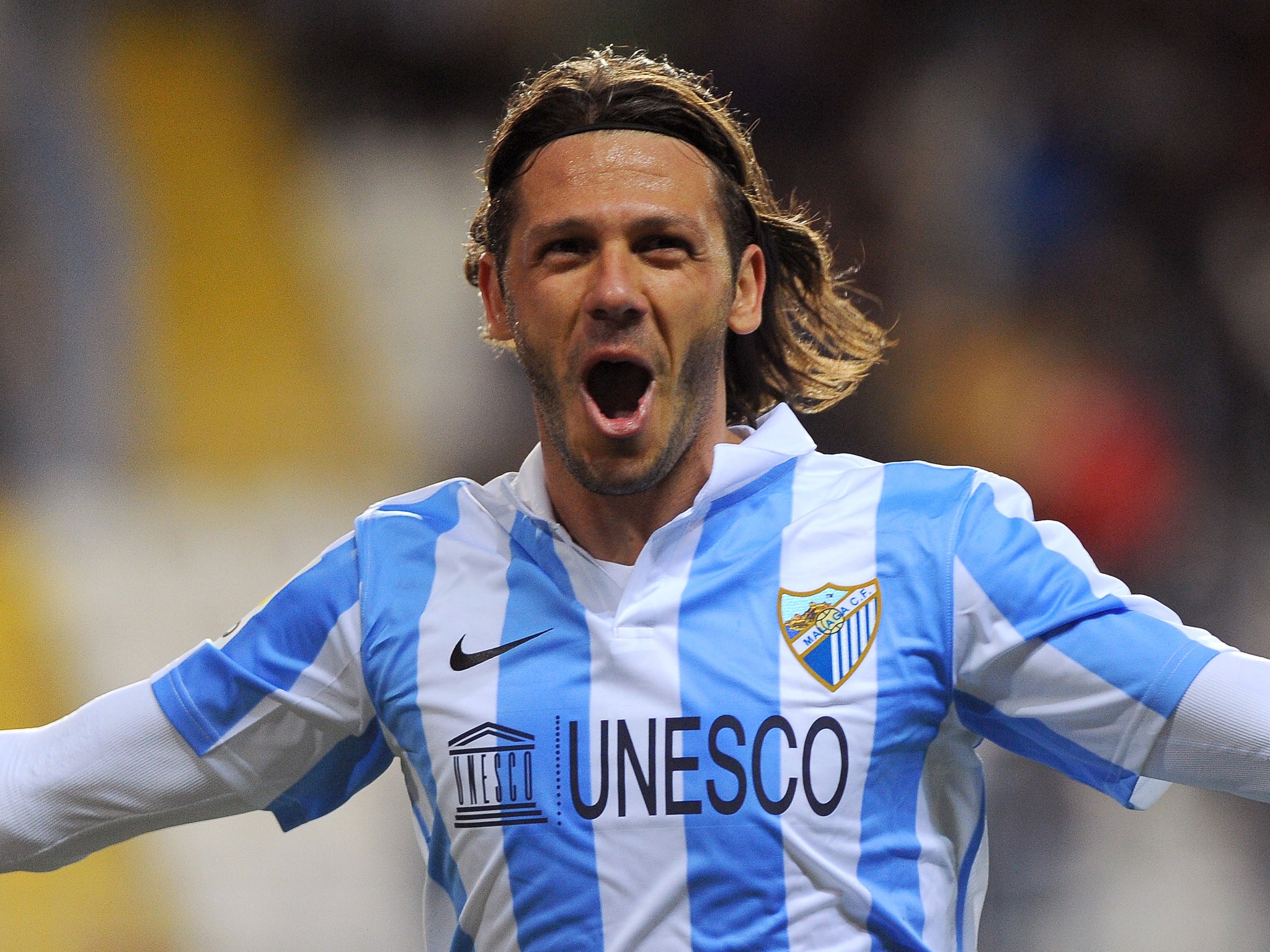 Martin Demichelis in action for Malaga