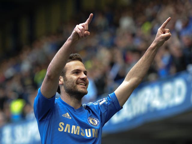 Juan Mata has played just 65 minutes of competitive football this season but insists he is happy at Chelsea