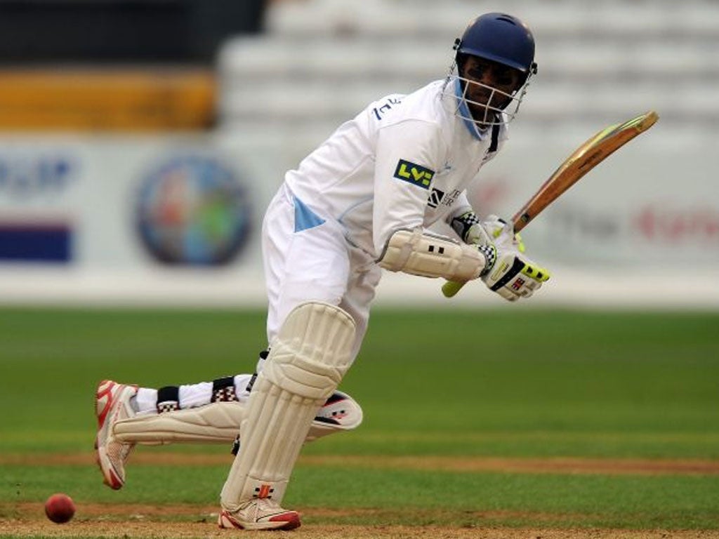 Shivnarine Chanderpaul was the mainstay of the Derbyshire second innings