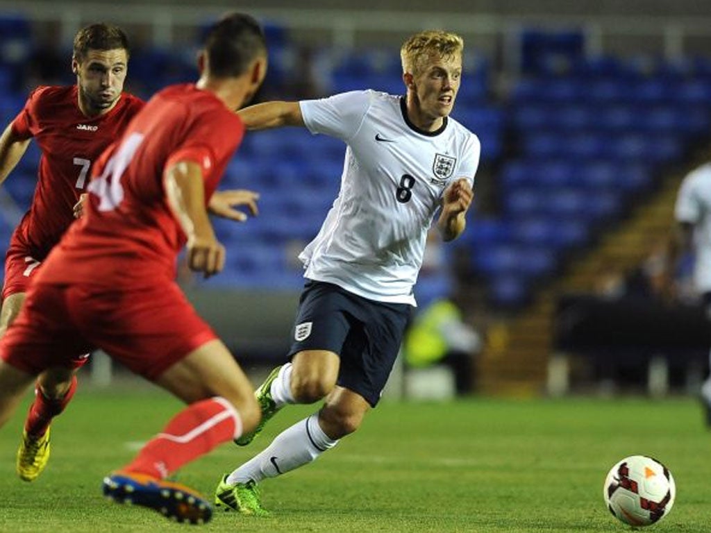 Ward-Prowse made his England Under-21s debut on Thursday night
