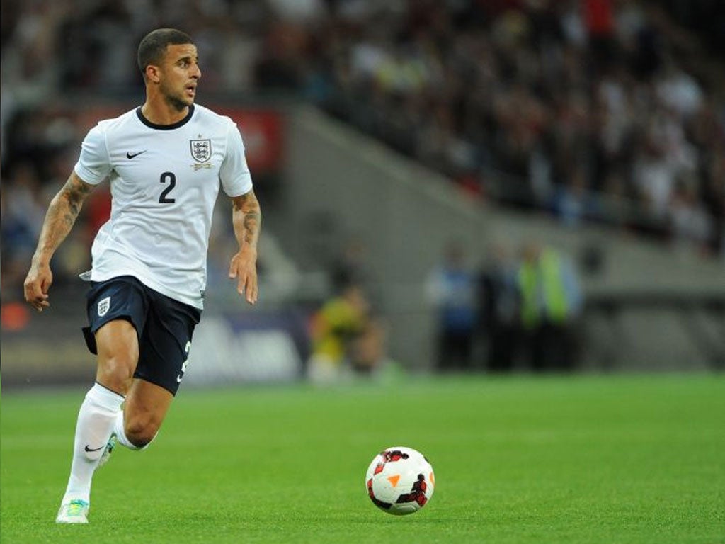 <p>KYLE WALKER</p>

<p>Took advantage of Glen Johnson’s injury and Moldova’s lack of adventure for regular forays down the right. 6</p>
