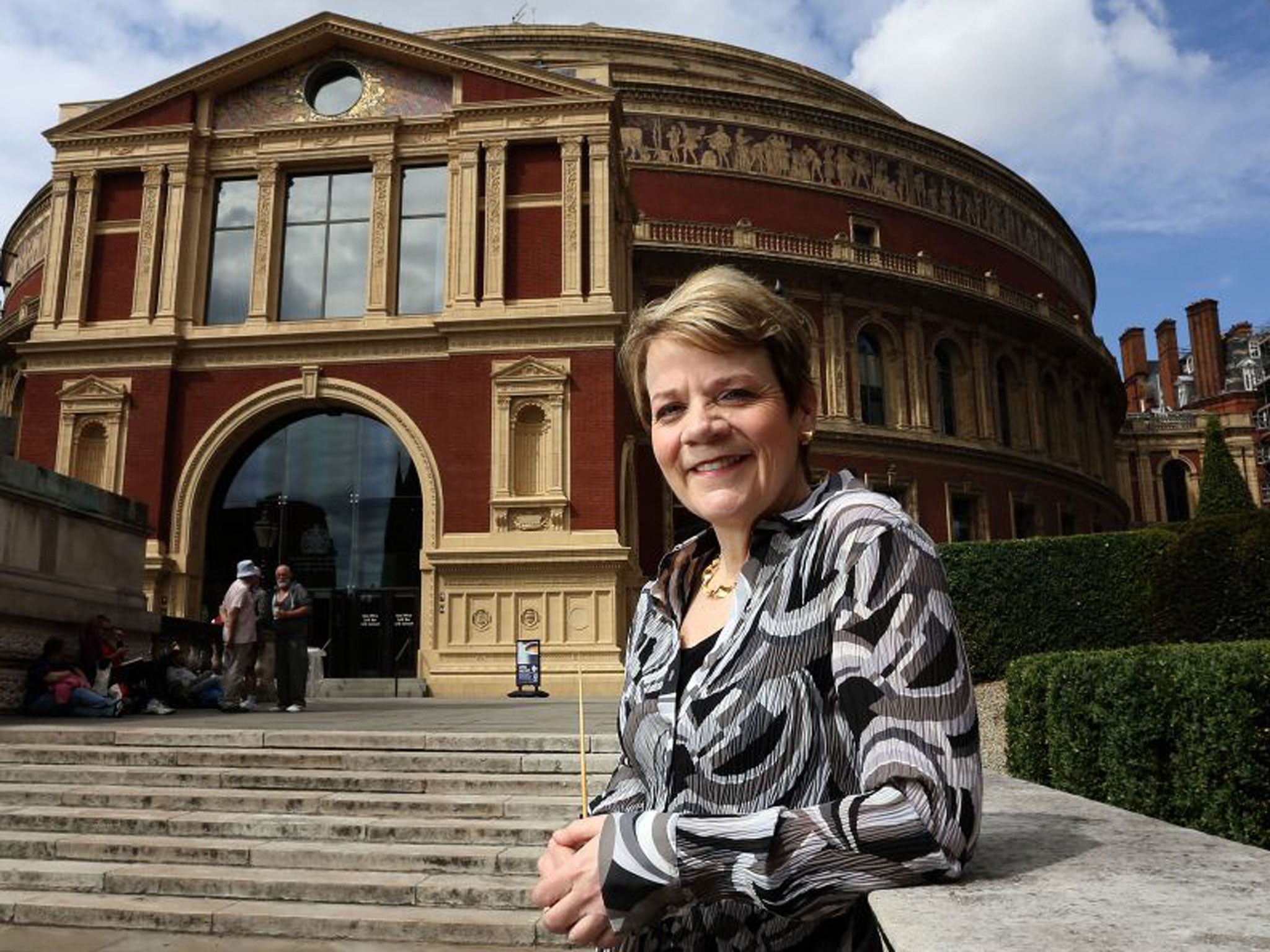 American conductor Marin Alsop outside the Royal Albert Hall