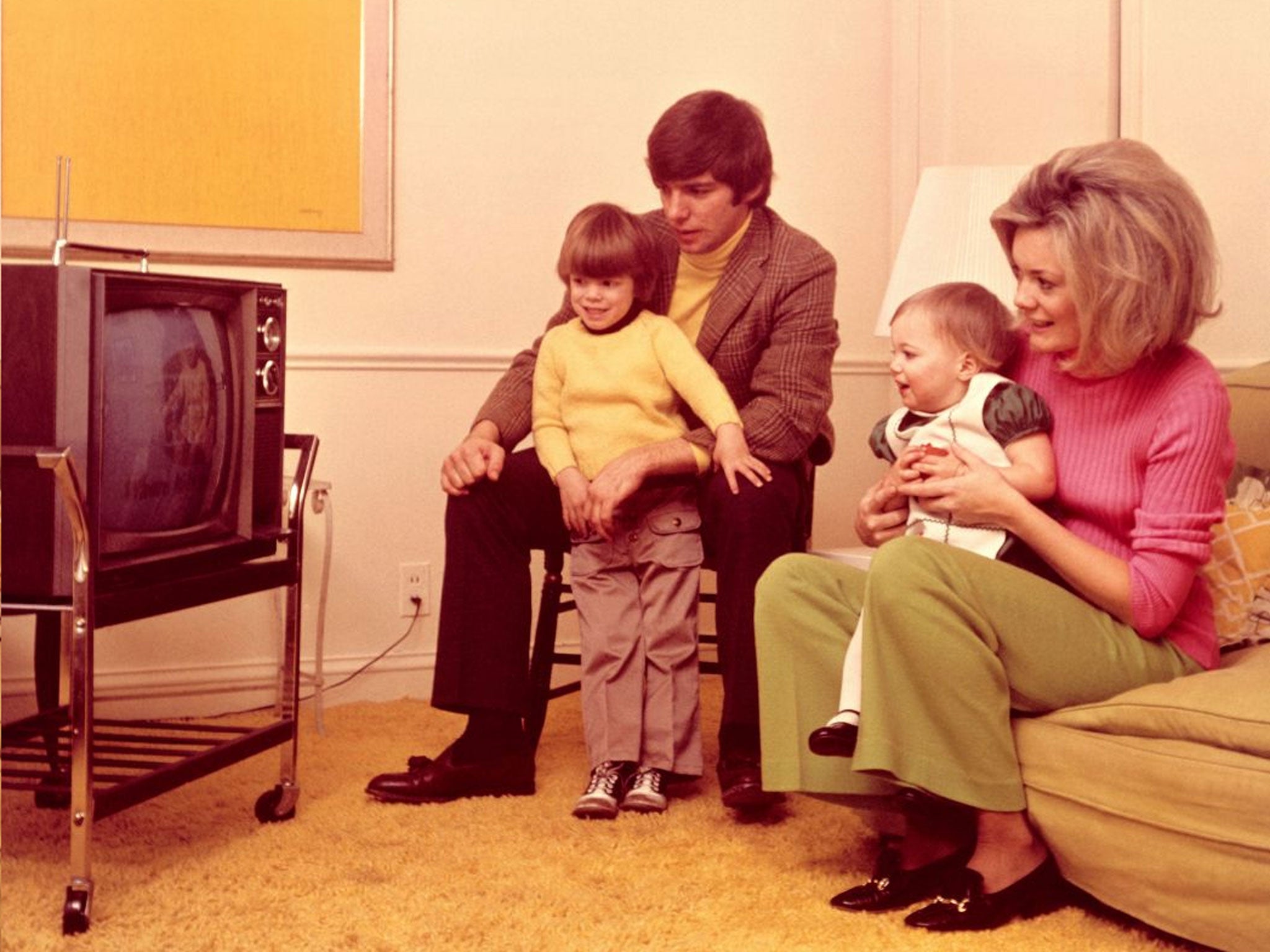 Family show: Television insinuated itself into the life of the whole nation