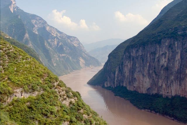 Water world: The Yangtze cuts through the Qutang Gorge