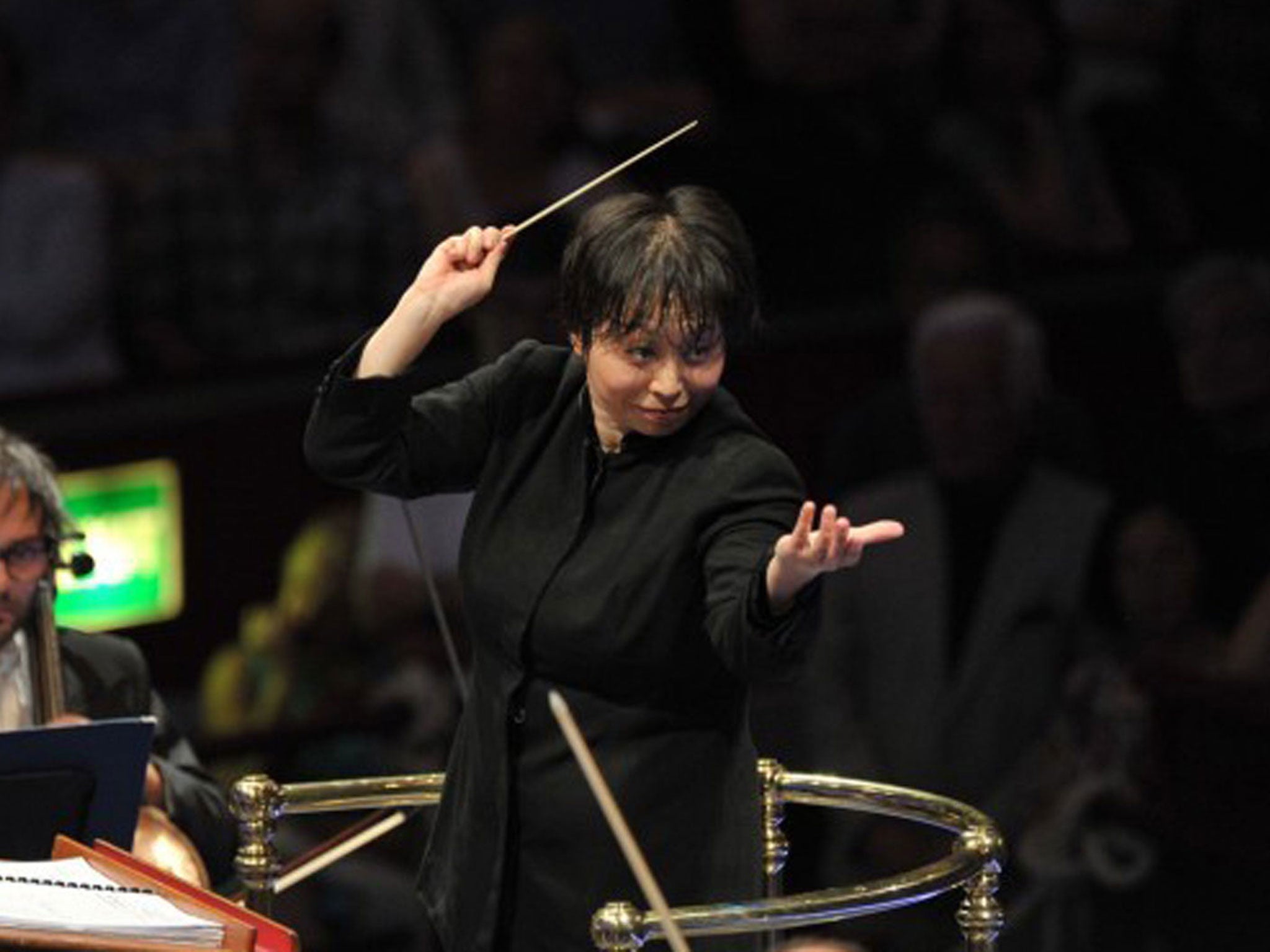Other talents: Xian Zhang at the Proms last week