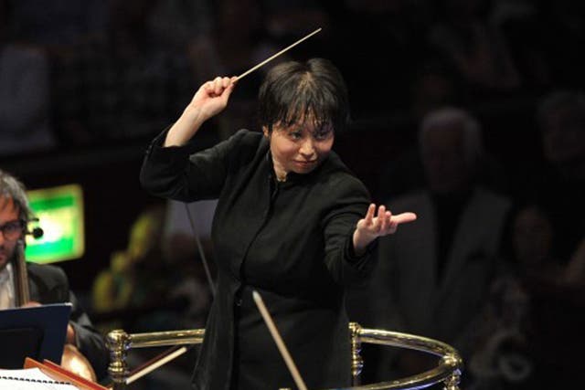 Other talents: Xian Zhang at the Proms last week 