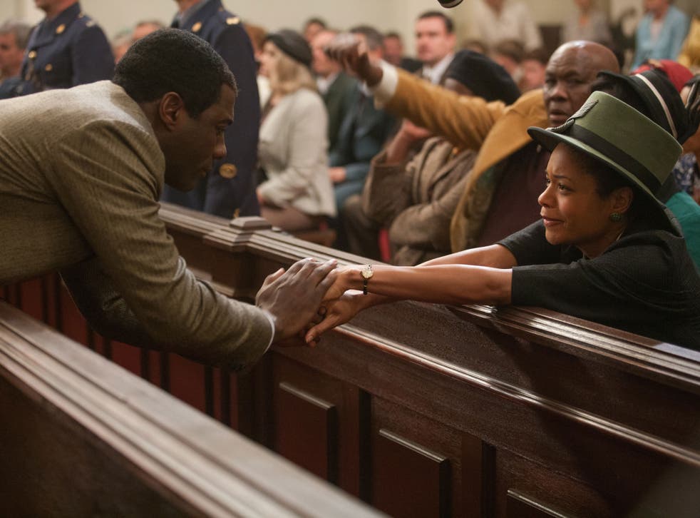 Idris Elba as a young Nelson Mandela and Naomie Harris as Winnie
