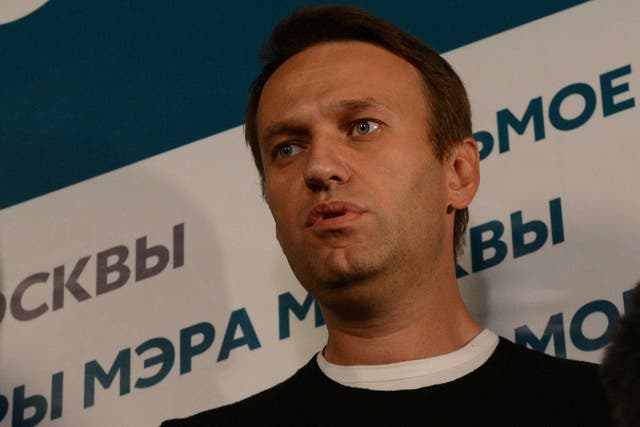 Opposition candidate in Moscow mayoral election, Alexei Navalny