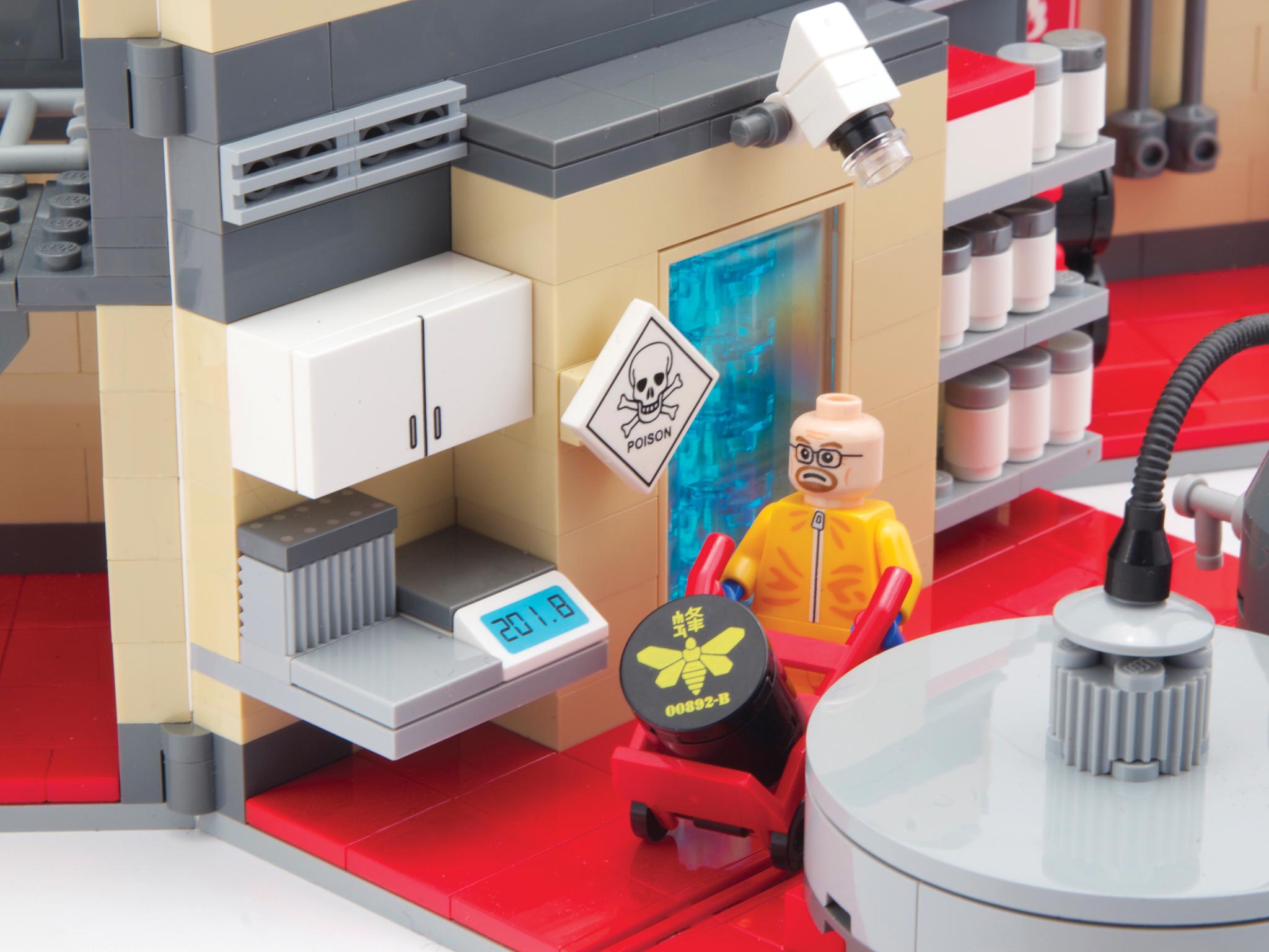 The meth lab from popular television series Breaking Bad as imagined by Citizen Brick