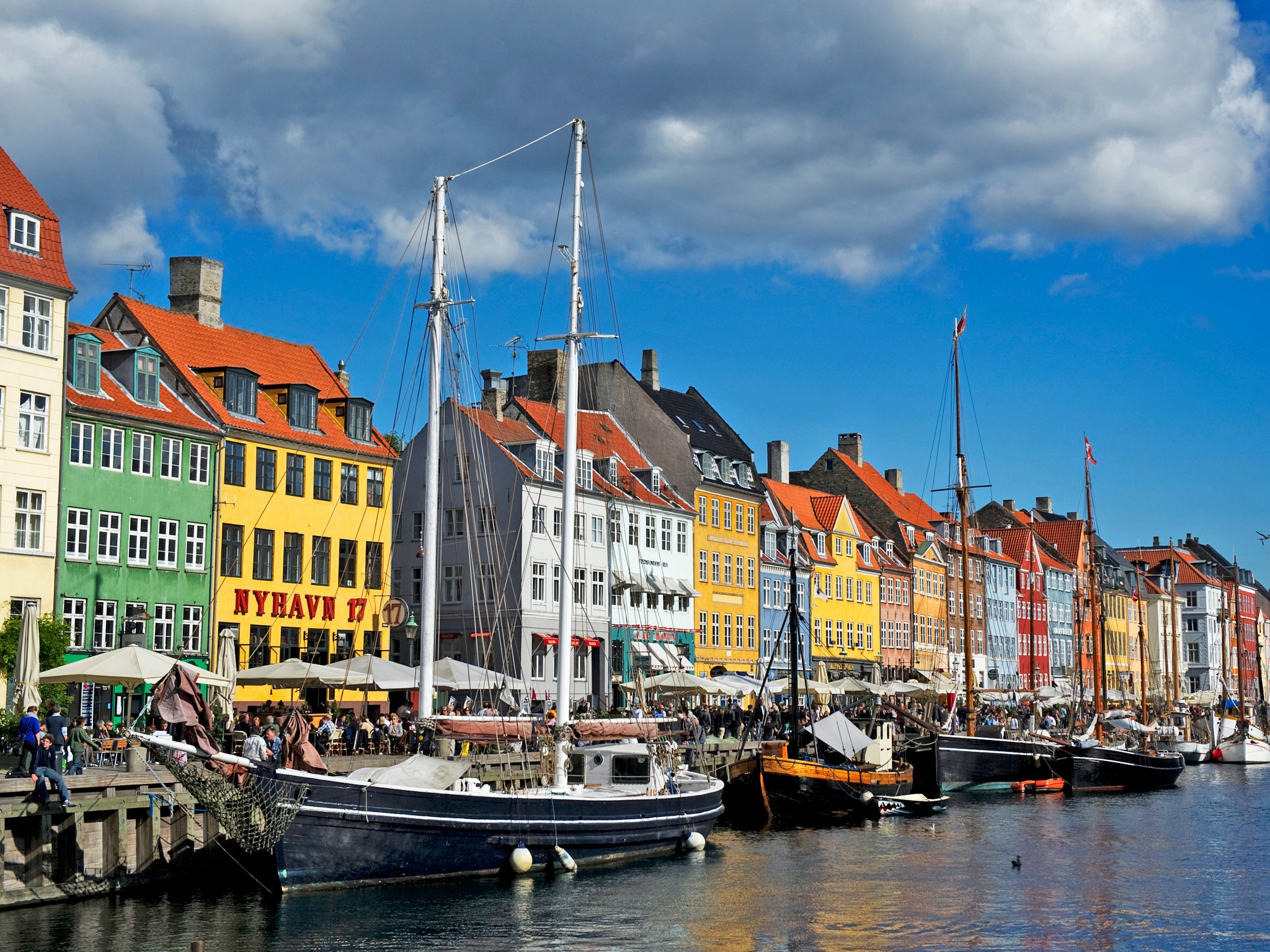 1 - Denmark: A canal in the Nyhaven area of in Copenhagen