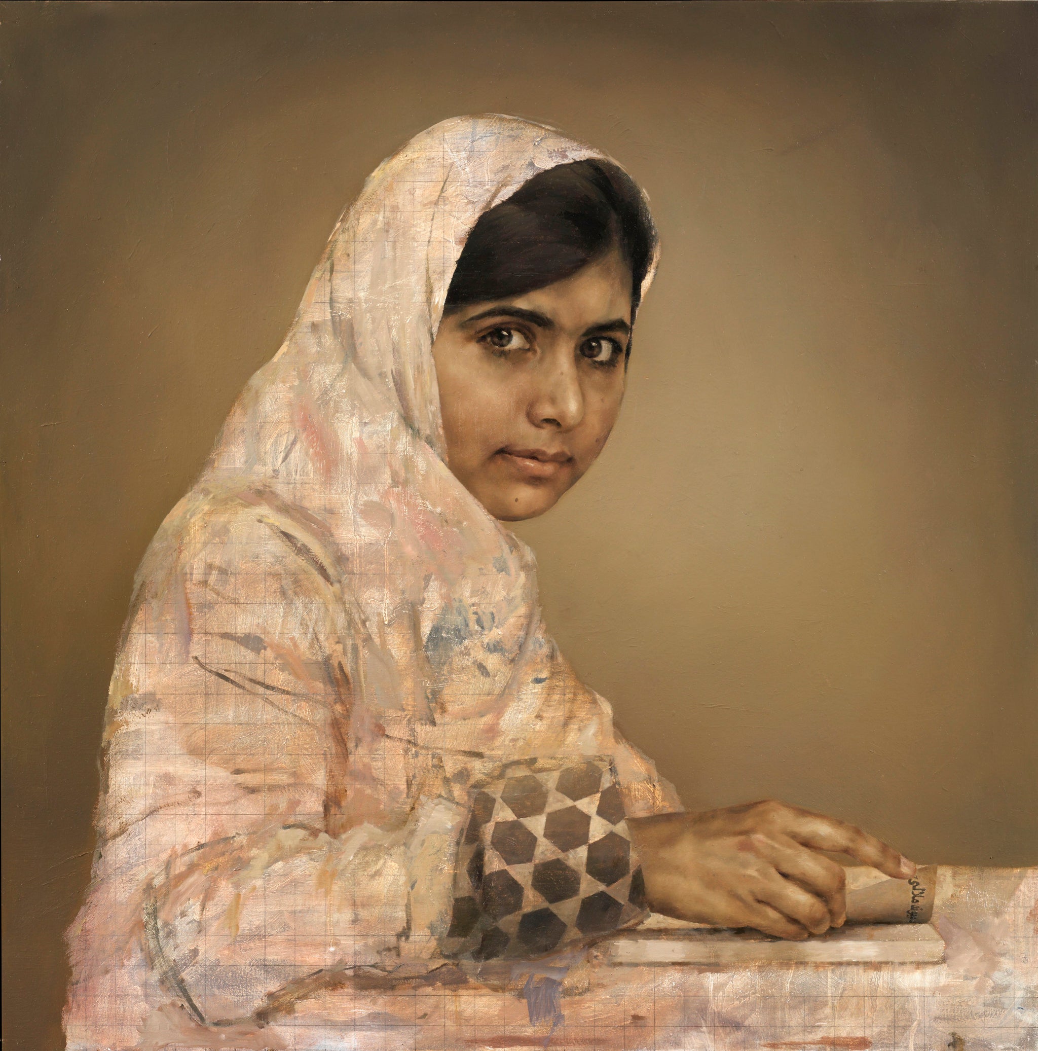 Girl Reading (Malala Yousafazi) by Jonathan Yeo is to go on show at the National Portrait Gallery