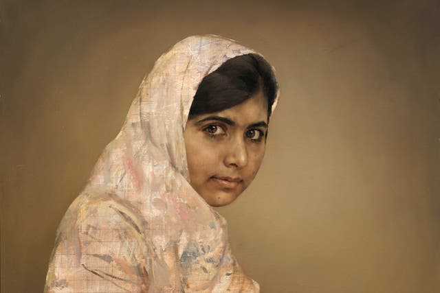 Girl Reading (Malala Yousafazi) by Jonathan Yeo is to go on show at the National Portrait Gallery