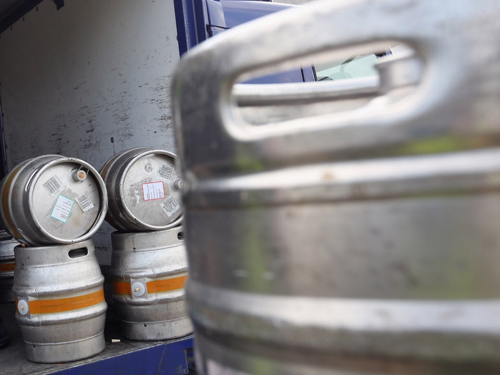 Distribution of beer to many pubs and clubs will be disrupted by the strike