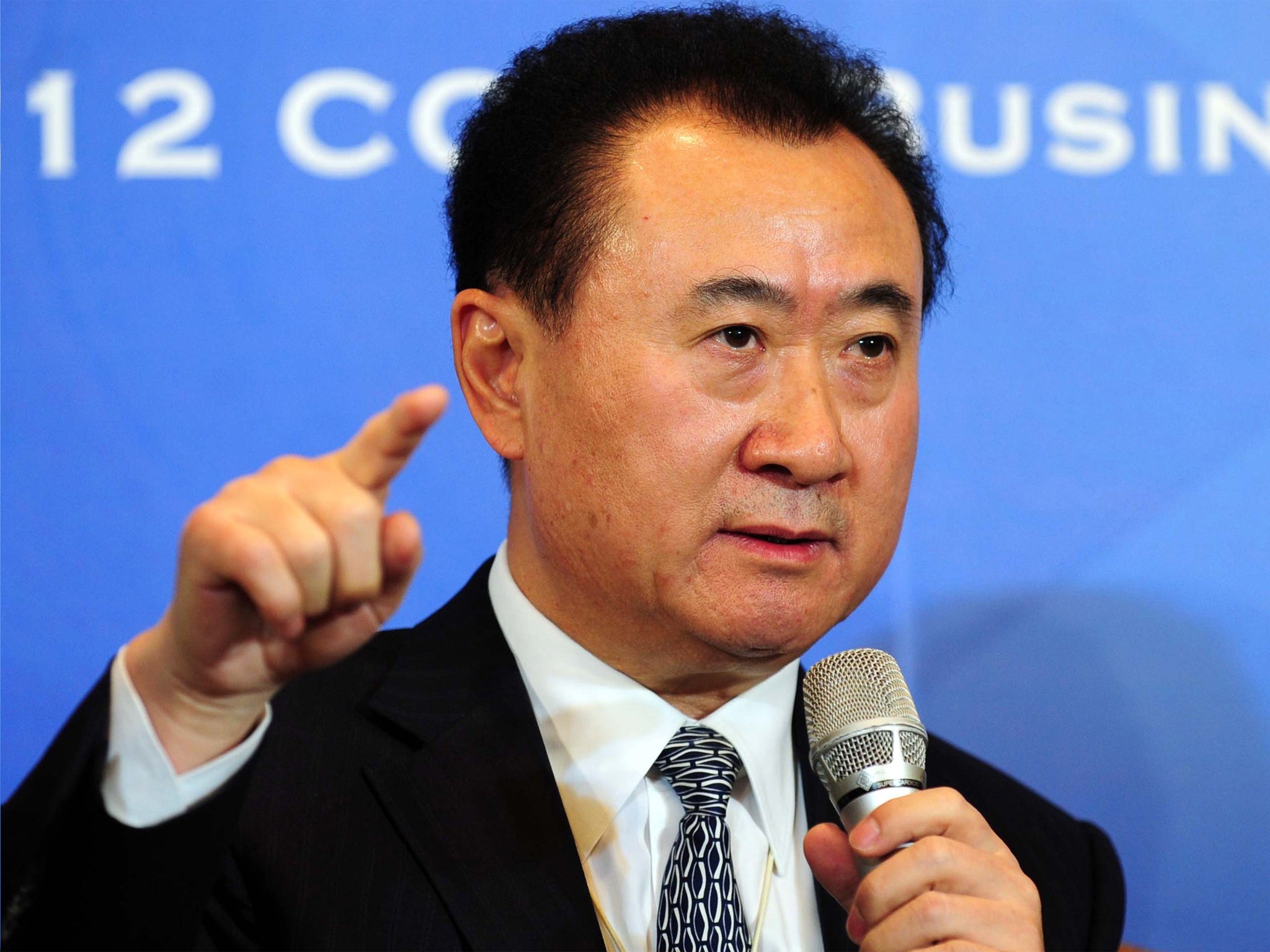 Wang Jianlin is worth £8.9bn according to Forbes