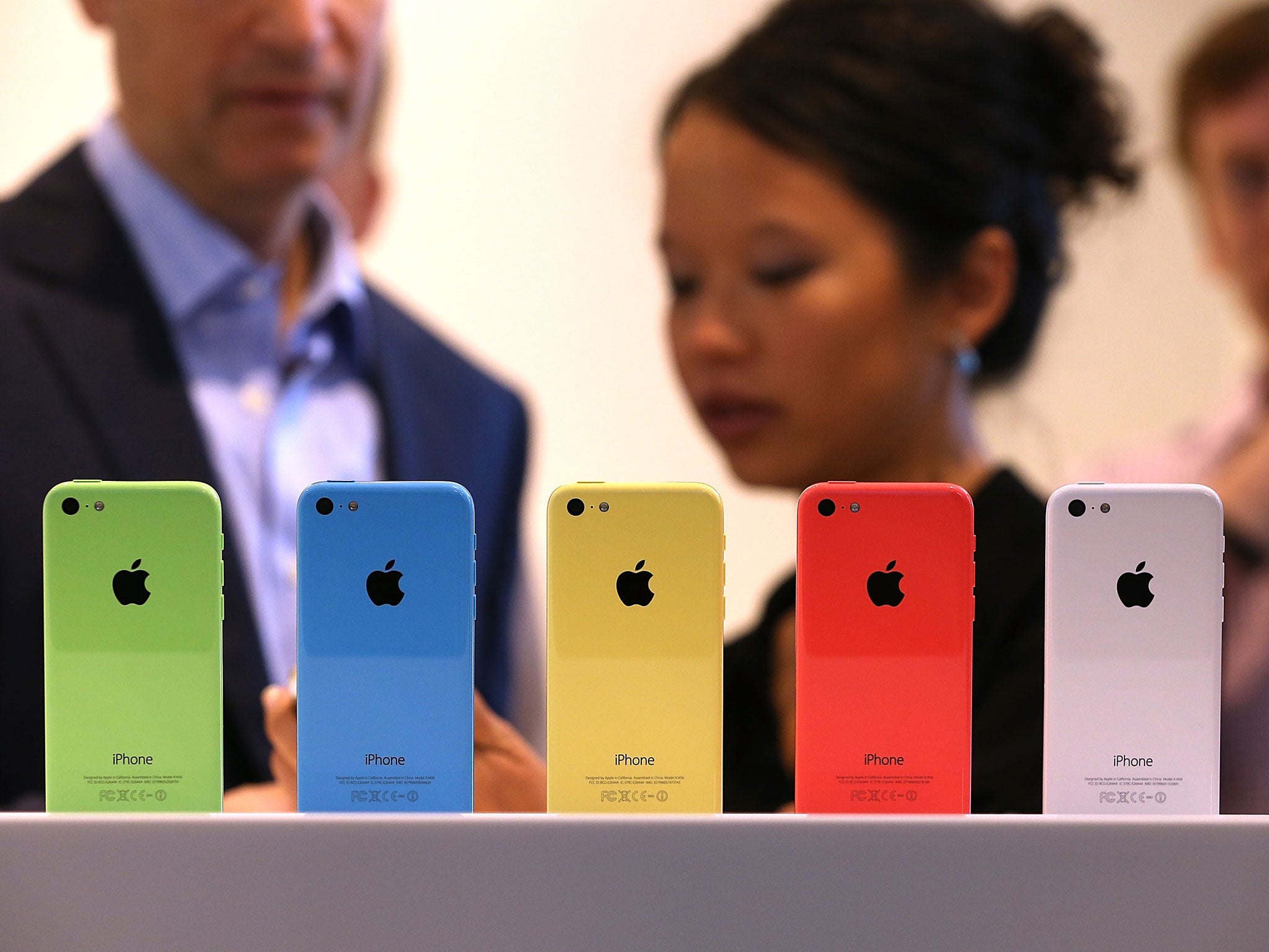 The iPhone 5C, which came in five different colours
