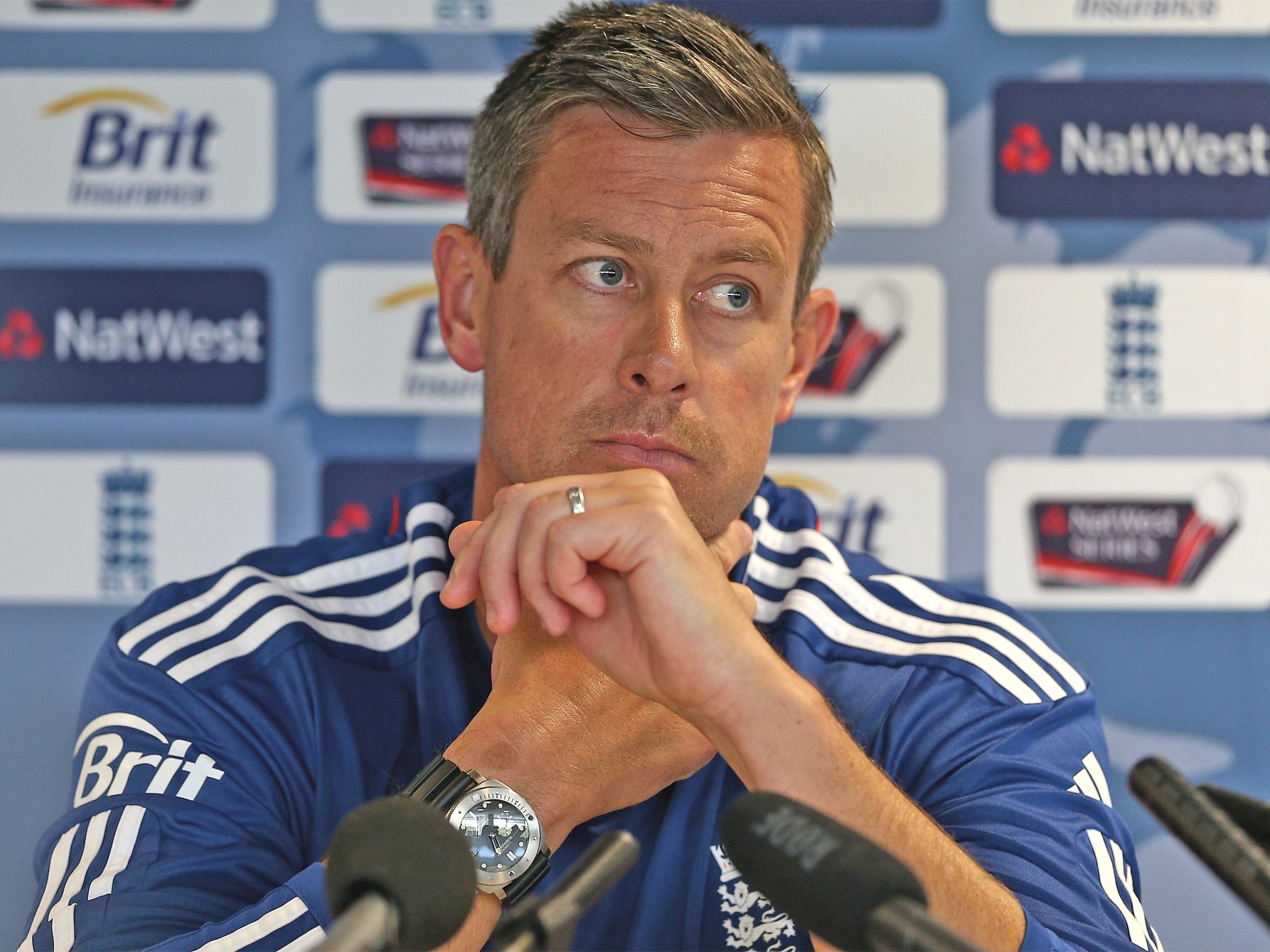 Ashley Giles was not amused at Tuesday’s press conference