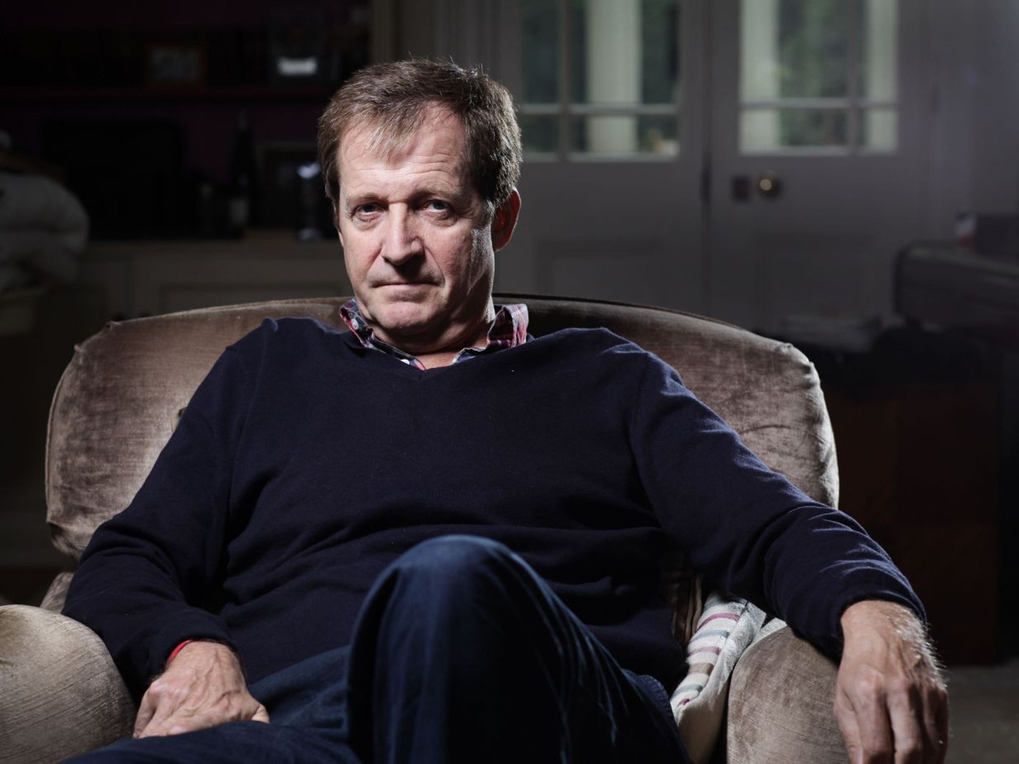 Alastair Campbell photographed at his north London home