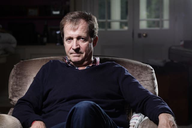 Alastair Campbell photographed at his north London home