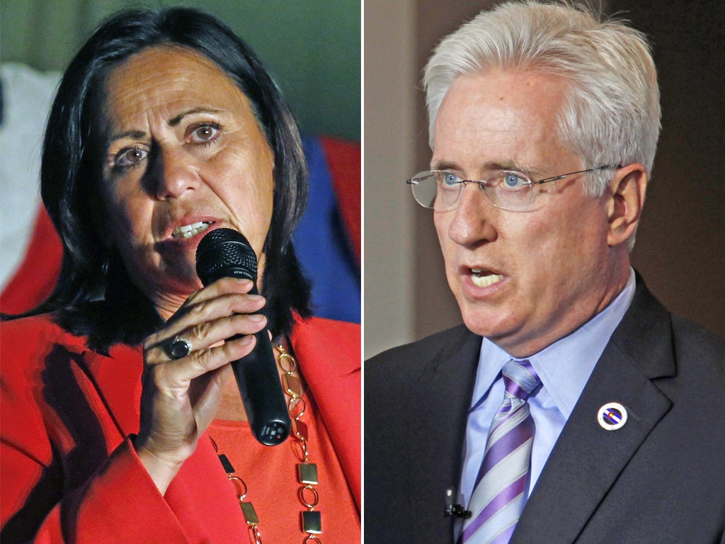 Senator Angela Giron and Senate President John Morse were both ousted
